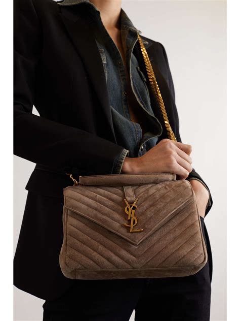 sac ysl college occasion|COLLEGE MEDIUM in quilted suede .